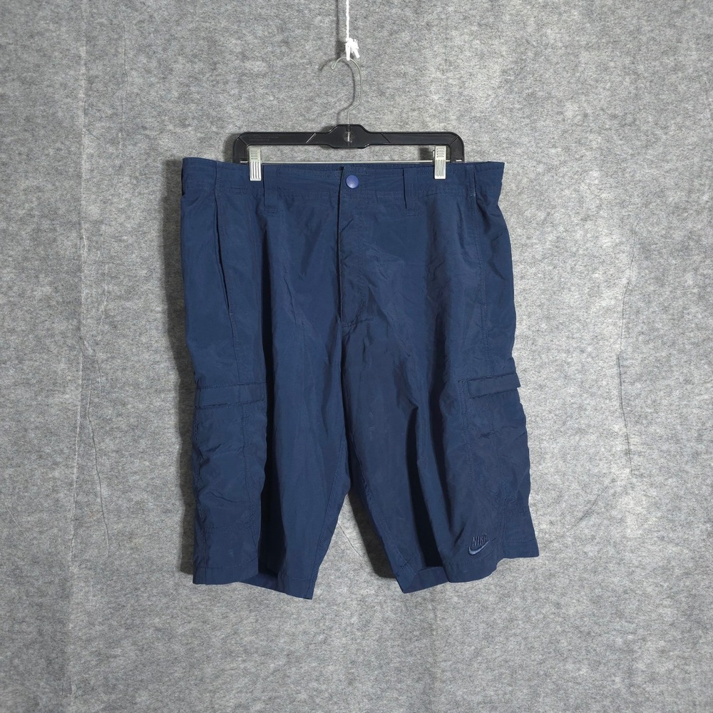 Nike Cargo Shorts Mens XXL Navy Blue‎ 209758-451 Athletic Hiking Utility Relaxed